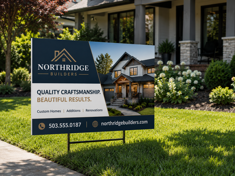 Yard Sign with Stake